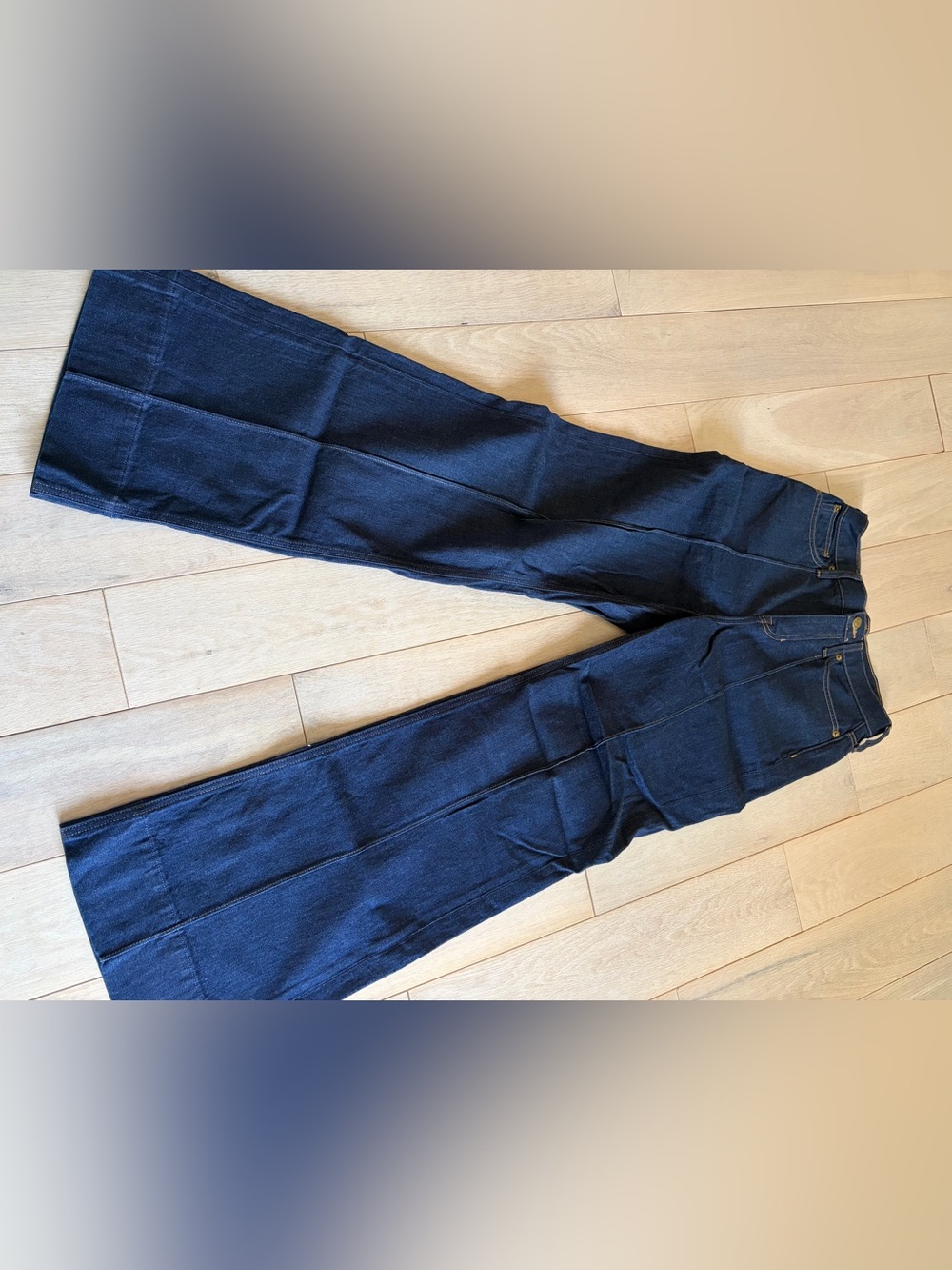 J. Crew Dark Blue Wide-Leg Trouser Jeans NWT. Size 26